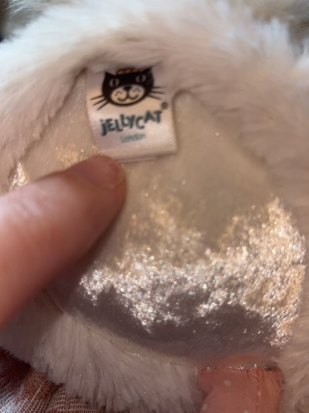 Jellycat Perky Unicorn moon Cream and Pink Sparkle Plush - Picture 7 of 8